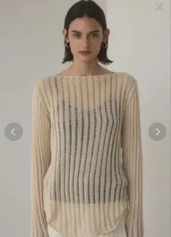 BLACK BY MOUSSY drop needle knit topsのサムネイル