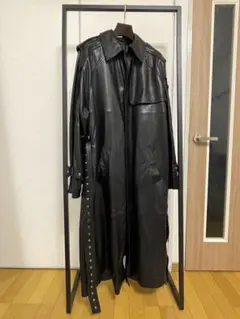 rokh H&Mコラボ　レザートレンチコートM