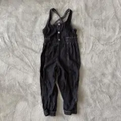 しまむら　soft cheese デニムサロペット　110cm