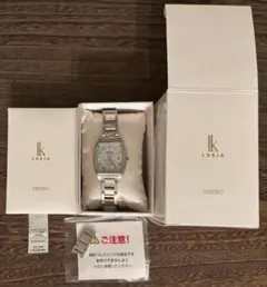 セイコールキア SSQW057 電波ソーラー トノー型 シルバー