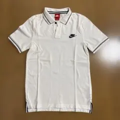 NIKE ナイキ ポロシャツ メンズSサイズ ホワイト 半袖 ワンポイントロゴ