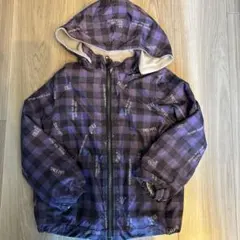 BeBeリバーシブルジャケット　 取り外しフード付き　120cm