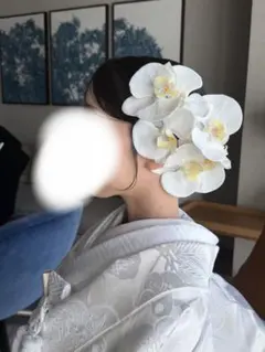 【即購入OK】胡蝶蘭 ヘッドドレス 5輪 髪飾り 結婚式 和装 前撮り