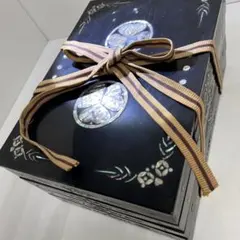 美品 螺鈿細工 蝶々 ジュエリーボックス 宝石箱 小物入れ 伝統工芸品