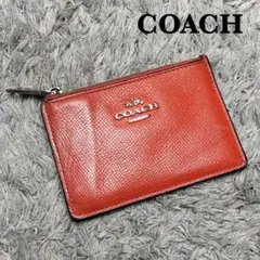COACH コーチ レザー フラグメントケース オレンジ