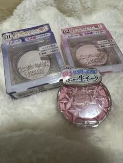 CANMAKE ムーングロウハイライター 01 02 クリームチーク P06