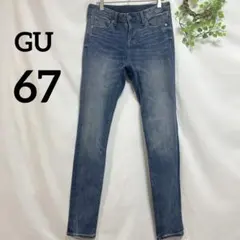 GU ウルトラストレッチスキニージーンズ ブルー 67サイズ レディース