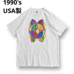 1990's USA製 手描き アート Tシャツ