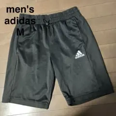 メンズ　短パン　ショートパンツ　アディダス　黒　M スポーツ