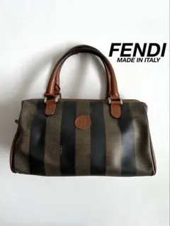 FENDI PEQUIN LOGO MINI BOATON HAND BAG