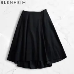 BLENHEIM ブレンヘイム マットサテン地 フレアスカート ブラック Mのサムネイル