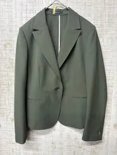 Aquascutum テーラードジャケット カーキ ストライプのサムネイル