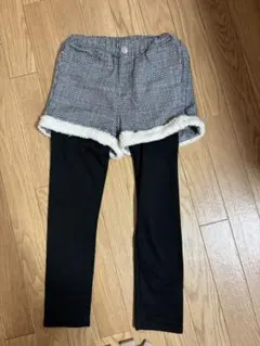 ショートパンツ　レギンス　裏起毛　130cm