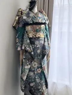 2026年最新】振袖フルセット 緑の人気アイテム - メルカリ