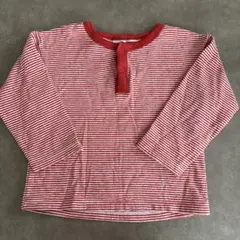 PETIT BATEAU ボーダー ヘンリーネック 長袖 24m/86cm