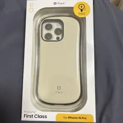 iFace くすみホワイト　スマホケース　iPhone16プロ