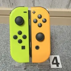 ストラップ２本付きSwitch ジョイコン ネオンオレンジ /ネオンイエロー