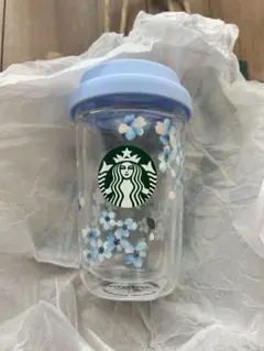 新品　箱ありオンライン限定　スターバックス　さくら　耐熱グラスカップ　ブルー