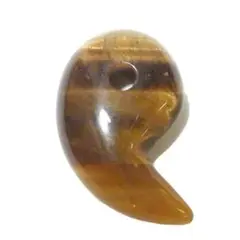 天然石 勾玉 まがたま タイガーアイ 1個入 パーツ AFP maga