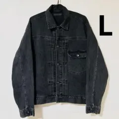 UNIQLO ブラック 黒 デニムジャケット Lサイズ 1st ユニクロ