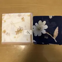 CKとBigiの花柄ハンカチ2枚セット