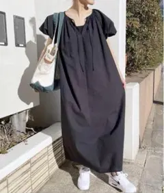 Spick and Span サッカーパフスリーブワンピース