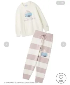 ジェラピケ×ドラクエ ベビモコ プルオーバー&ボーダー ロングパンツ スライム