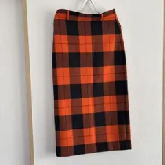 ZARA WOMAN チェック柄タイトスカート