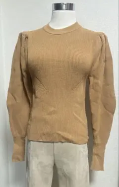 ZARA ブラウン ニット Mサイズ　シンプル