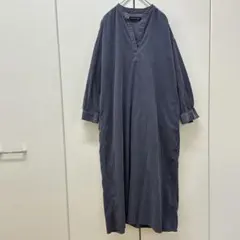 URBAN RESEARCH コーデュロイスキッパーワンピース　F ネイビー