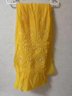 黄色の刺繍入り浴衣の帯