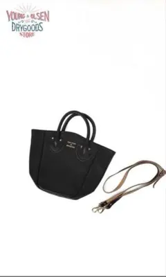 YOUNG & OLSEN レザートートバッグ ブラックのサムネイル