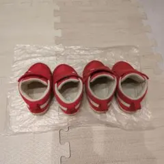 キッズアシックススニーカー2足セット 114A222 US10