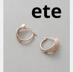 ete ピンクゴールド フープピアス ペタル - メルカリ
