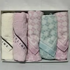 CELINE セリーヌ　フェイスタオル×5 トリオンフ　マカダム総柄　廃盤希少