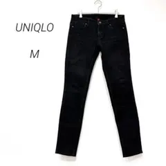 ユニクロ UJデニムパンツ M ブラック スキニー ストレッチ 美脚 定番 人気