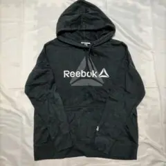 Reebok ブラック パーカー フード付き メンズ 古着