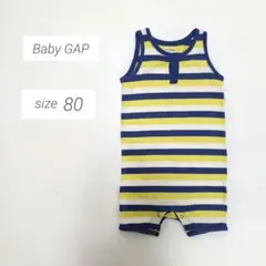 Baby GAP ベビーギャップ ベビーロンパース 80 マルチカラーボーダー