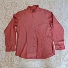 Calvin Klein CK 長袖シャツ XL オレンジ