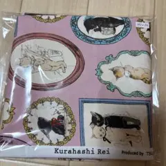 【567】Kurahashi Rei 猫プリント生地 140cm×50cm