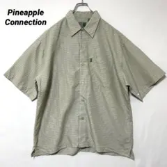 T-1657 Pineapple Connection チェック 半袖シャツ M