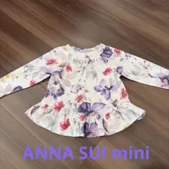 ANNA SUI MINI 花柄フリルトップス Mサイズ ANNA SUI Mini フリル袖花柄トップス SS - メルカリ