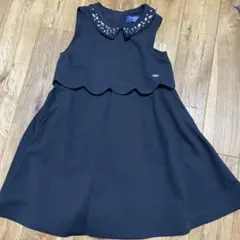 ANNA SUI ブラック ジャンバースカート S