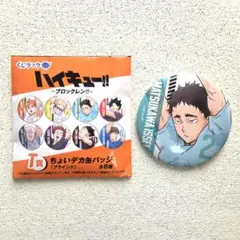 【新品】ハイキュー ブロックレン 缶バッジ 青葉城西 松川一静 T賞 くじラック