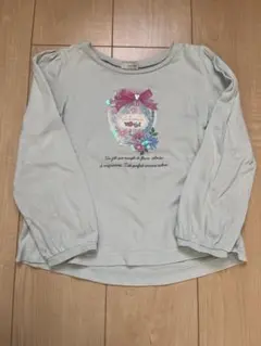 anyFAM スパンコール　長袖カットソー　110cm