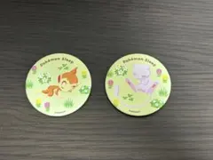 ポケモンスリープ おやすみ缶バッジ ミュウ ヒコザル 2点セット 横浜