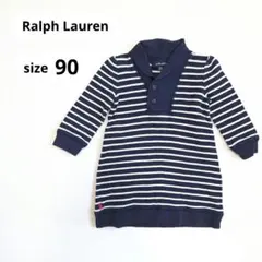Ralph Lauren ラルフローレン ワンピース 90 ボーダー ネイビー