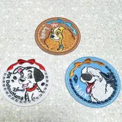 ディズニー 刺繍ステッカー わんちゃんセット レディ ラッキー マックス 新品