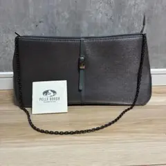Pelle Borsa グレー レザー ショルダーバッグのサムネイル