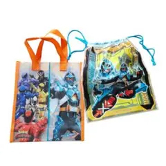 仮面ライダーガッチャード 戦隊ヒーロー キングオージャー ビニールバッグ・巾着袋のサムネイル